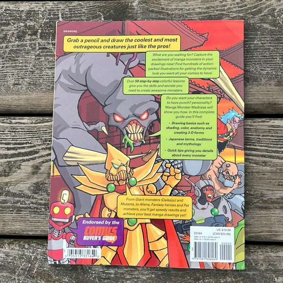Manga Monster Madness Drawing Book - Picture 2 of 2
